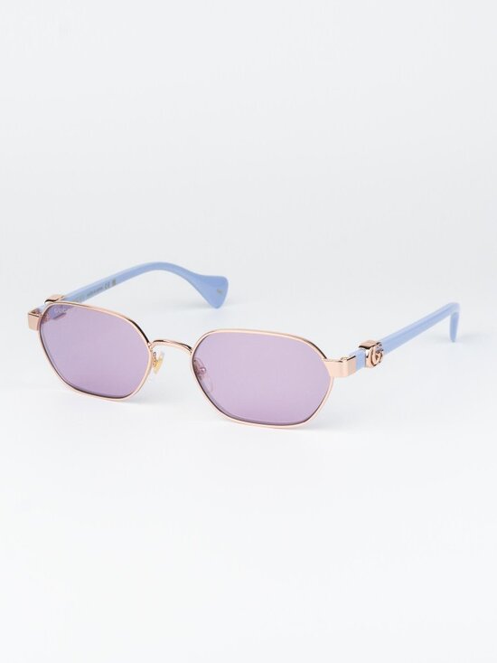 Gucci Women Sunglasses Rose Gold Lilac Oval GG1593S 004 NEW AUTHENTIC main image 13